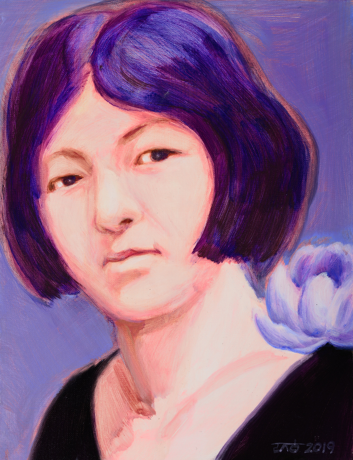 최영숙, 41x31.8cm, oil on canvas, 2019